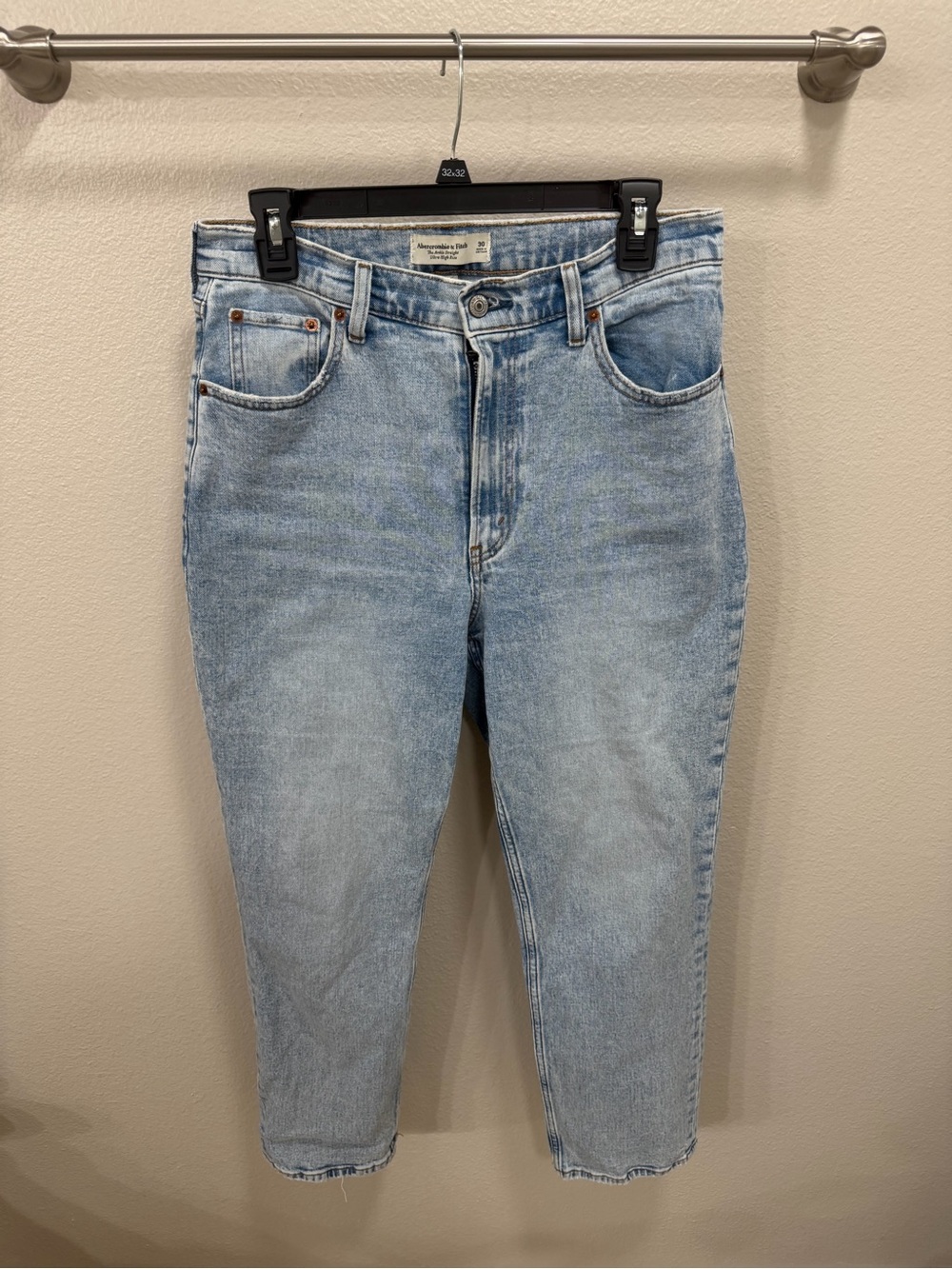 Abercrombie & Fitch Light Blue Slim Straight Jeans